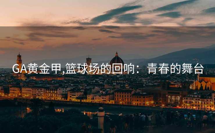GA黄金甲,篮球场的回响：青春的舞台
