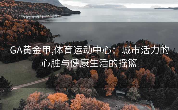 GA黄金甲,体育运动中心：城市活力的心脏与健康生活的摇篮